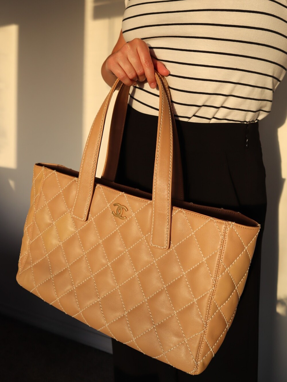 CHANEL Wildstich Leather Shoulder Bag